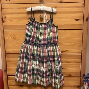 Ralph Lauren Girls madras spaghetti strap dress